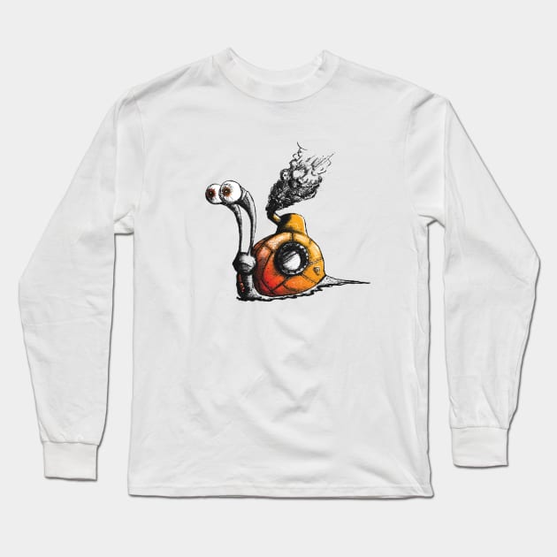 battle snail Long Sleeve T-Shirt by martinskowsky